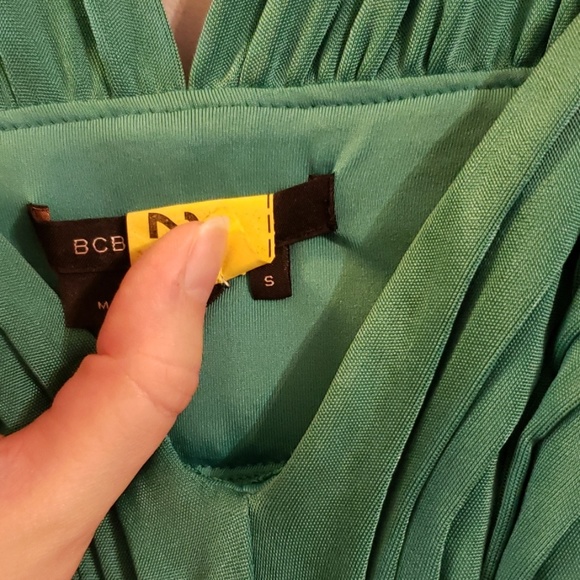 BCBG Max Azria sz S teal dress - Picture 4 of 5